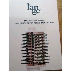 Lange 2-in-1 Brush Dryer Attachment Barrel in White and Black